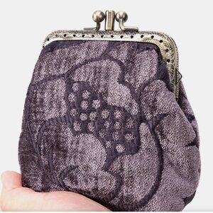 Purple Brocade Coin Case - NWOT